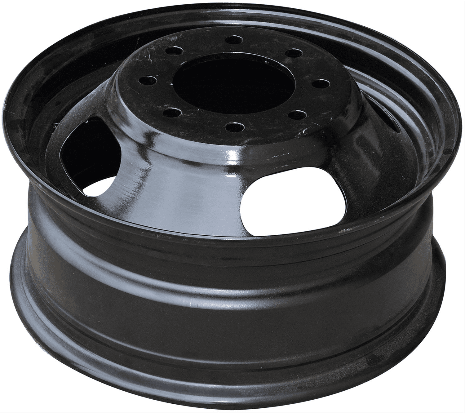 Felge 16x6.5in. Lkr:8-6.5in. ET128mm schwarz pulverbeschichtet