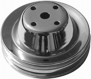 Riemenscheibe Wasserpumpe Chrom 160mm Durchm.