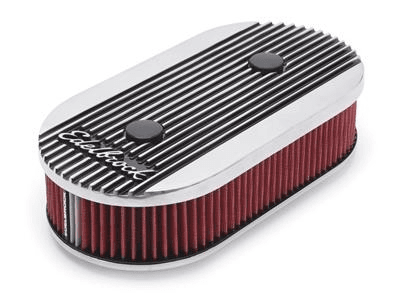Luftfilter Oval Aluminium poliert Luftfilter Oval Aluminium poliert