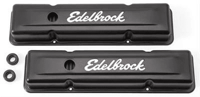 Ventildeckel schwarz Small Block mit Schriftzug