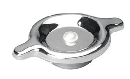 Öldeckel Chrom mit Bajonetverschluss