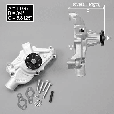 Wasserpumpe Aluminium Corvette Wasserpumpe Aluminium Corvette