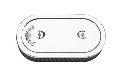 Luftfiltergehäuse Chrom oval Luftfiltergehäuse Chrom oval