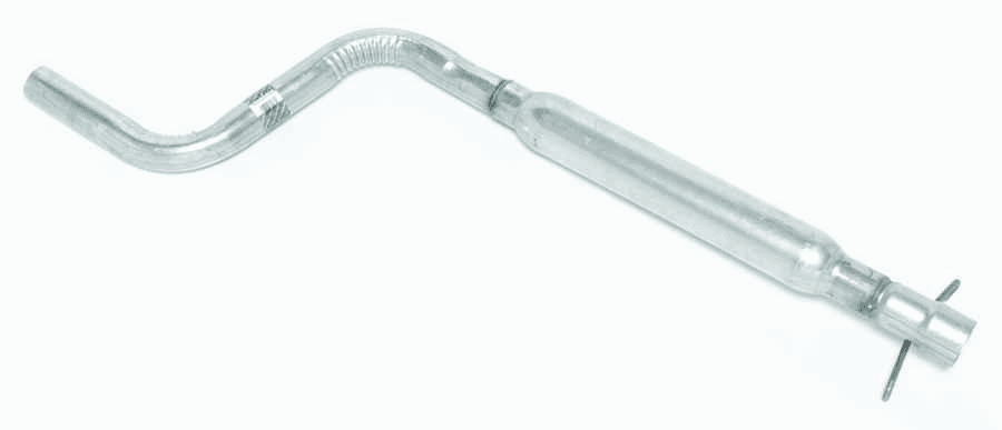 Auspuffmittelrohr mit Resonator Auspuffmittelrohr mit Resonator