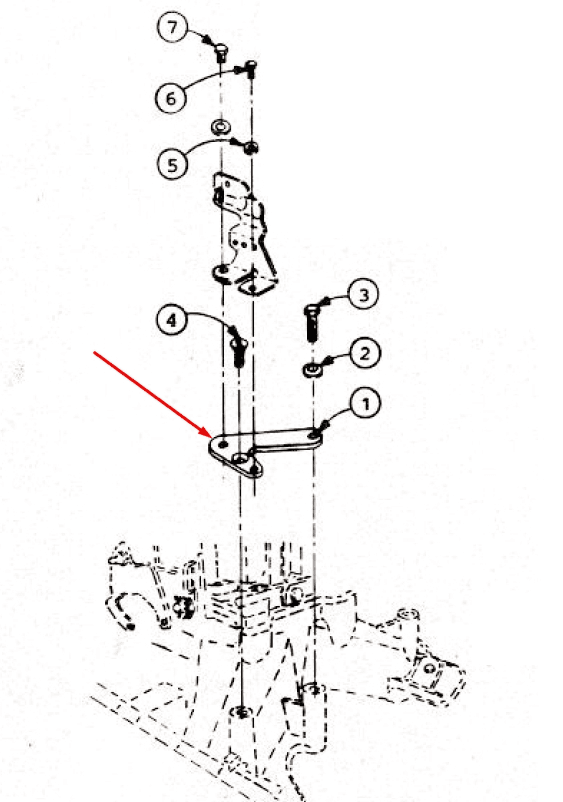 Gaszughalter Pontiac V8