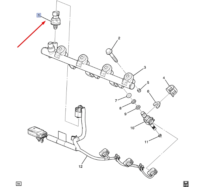 Benzindrucksensor Benzindrucksensor